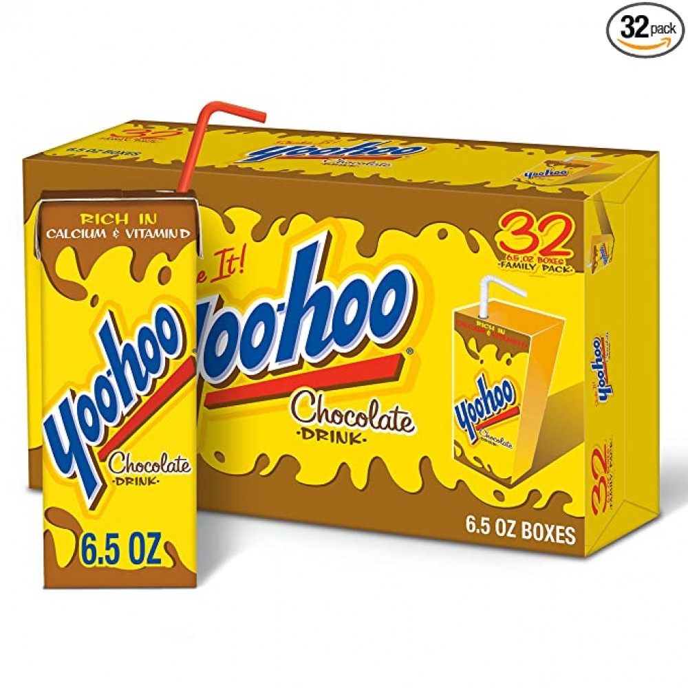 Yoo-hoo Chocolate Drink, 6.5 fl oz boxes (Pack of 32)