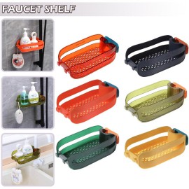 Home Kitchen & Bathroom Faucet Sink Sponge Hanging Tap Storage Holder Drain Rack