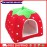 Strawberry Pet Dog Cat Bed House Kennel Doggy Puppy Basket Pad Red S