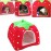 Strawberry Pet Dog Cat Bed House Kennel Doggy Puppy Basket Pad Red S