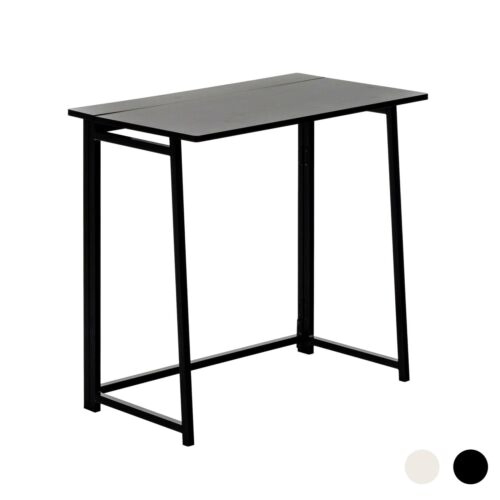 Folding Computer Desk Laptop PC Home Office University Wood Study Table - Black