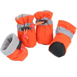 4Pcs Anti-slip Waterproof Protective Dog Snow Shoes Rain Boots Pet Socks Booties